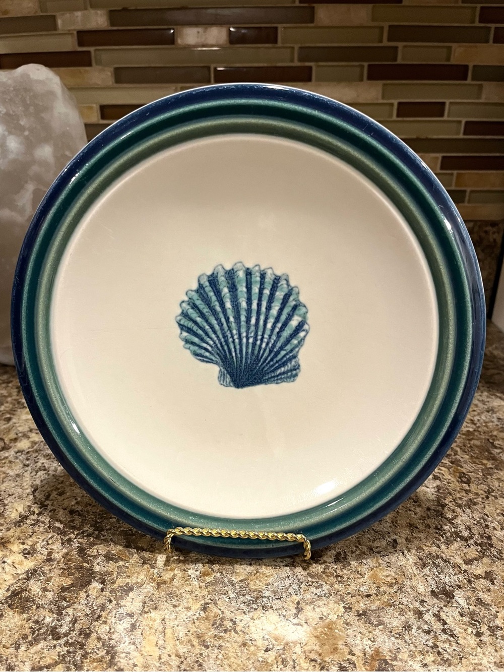 Pfaltzgraff Blue Shell 9” Plate - Coastal Home Dining